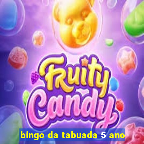 bingo da tabuada 5 ano